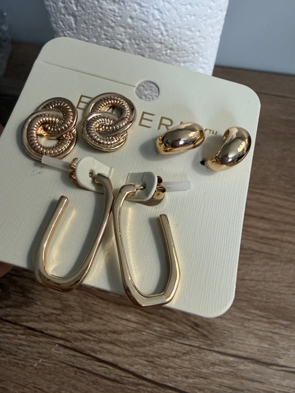 Emberly Gold Earring Set - 3 Pairs